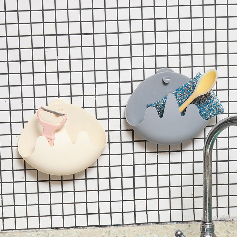 Wall-mounted Small Matter Containing box Creative home Kitchen Makeup room Containing Shelf Wall-mounted Wall Shelve free of punch