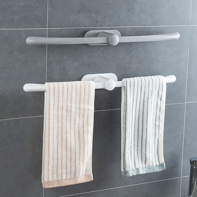 Towel Rack Sub-Perforated Dressing Room Wall-mounted Bathroom Plastic Shelterroom Toilet Bathroom Creative hanging