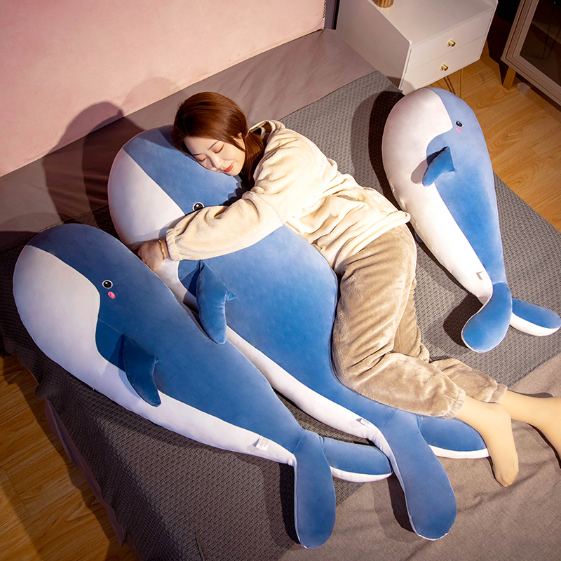 Whale Pillow Cushion Bed Pillow Headboard Girl Side Sleeping Leg Pillow Boys Sleeping Dorm Long Strip Pillow - Taobao