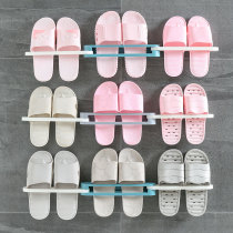 Bathroom Folding shoe rack household non-perforated wall-mounted shoe rest toilet slippers rack shoe storage artifact