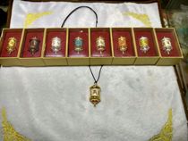 Snowfield mecca sells Tibetan Buddhism Tokuda zinc alloy painted six words true and true to wheel pendant