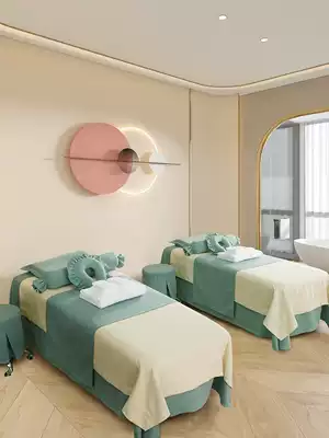 Mu Cai beauty bed cover four-piece set of high-end simple light luxury beauty salon bedding bed cover summer four seasons universal