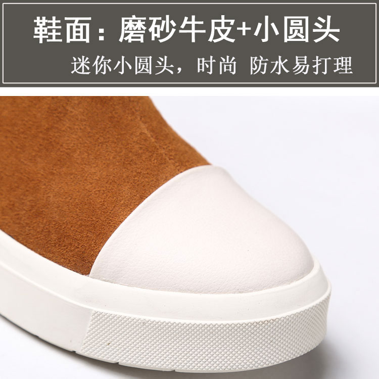 Giày đế xuồng màu đỏ Anh mùa xuân nước Anh Qi Qi đôi bốt ngắn đế phẳng đế xuồng hoang dã 2019 Giày mùa xuân mới Martin - Giày ống giày boot nữ cao gót