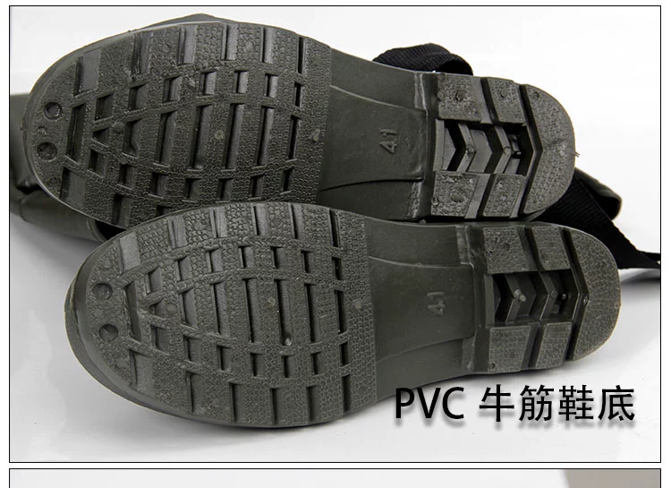 Quần nước nam không thấm nước chống trượt điện câu cá giày ống cao quần mưa giày chống thấm quần dài thùng nĩa nước ngã ba