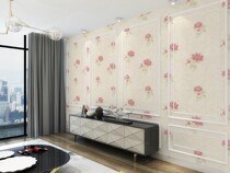 Wallpaper self-adhesive bedroom girl warm waterproof 10 meters wallpaper brick wood grain sticker wall sticker Cartoon childrens room decoration