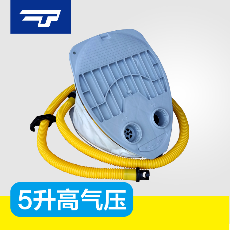 Air inflating machine rubber dinghy boat foot trampled inflator submachine boat 5 liters convertible inflatable and air-pumping double-purpose 5L