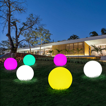 Courtyard Villa charging led luminous ball light outdoor solar ball landscape decoration spherical lawn light