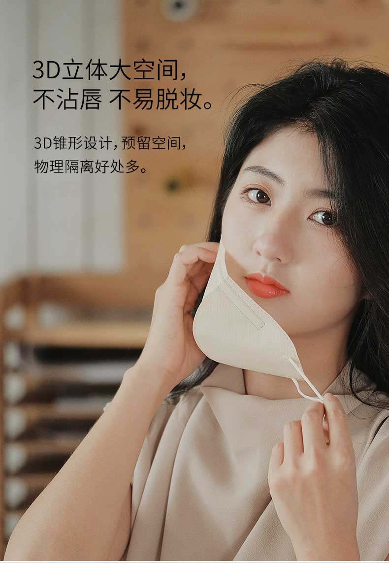 微博之夜明星同款 小米生态链 SOLOVE 素乐 一次性3D立体口罩独立包装10片 天猫优惠券折后￥19包邮（￥29-10）4色可选