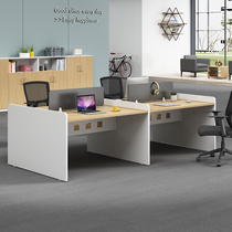 Chongqing office furniture staff computer desk single screen station desk four or six staff table and chair combination