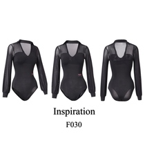 INSPIRATION modern dance training suit long sleeve national standard female adult practice suit stand collar conjoined jacket F030