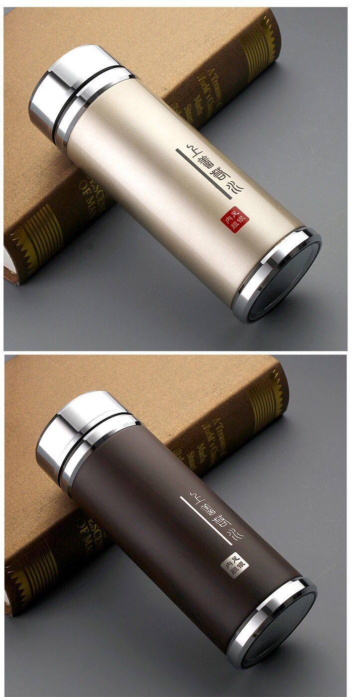 銀杯子999純銀保健杯內膽保溫杯泡茶水杯養生男女高檔禮品刻字|保溫杯