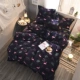 Bộ đồ giường Falais bốn bộ lông cừu san hô ấm ba mảnh mùa thu và mùa đông dày flannel quilt tấm trải mua chăn ga gối đệm