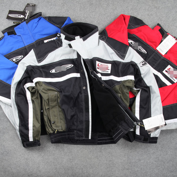 Japanese Single Men's Disassembled Two-In-One Motorcycle Suit Motorcycle Two-Piece Set Thick Liner Splicing Jacket 1.4kg+