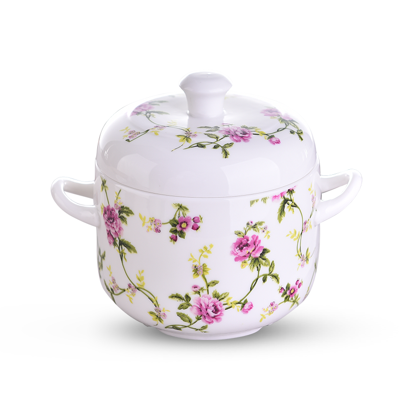 Bird\'s nest stew pot ceramic lid with lid water stew bowl bone china ... Bird\'s nest stew pot ceramic lid with lid water stew bowl bone china ...