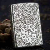 zippo Оригинальная мужская зажигалка, зеркальный эффект, подарок на день рождения