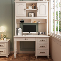 American childrens room book table and chairs bookshelves integrated with a single board girl white student writing desk bedroom boy