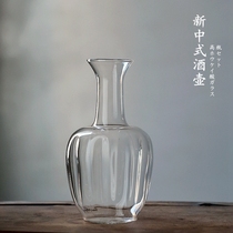 Cherry Blossom Cabinet High Boron Silicon Heat Resistant Glass Wine Jug New Chinese Wine With White Wine Glass Clear Wine Wine Jug Suit of Wine Distributor
