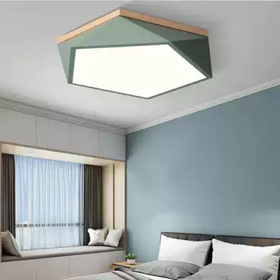 Nordic bedroom ceiling lamp simple modern creative macarons LED ceiling lamp master bedroom light study lamps