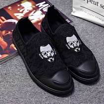 2018 spring fast hand Internet celebrity brand Paiqi same mens shoes one pedal personality social guy Doudou shoes