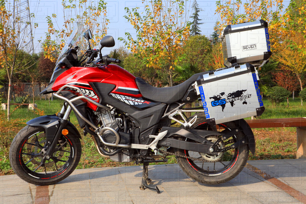 Bảy hộp bảy bên cho Honda CB500X thép không gỉ bảo vệ bội thu - Xe gắn máy phía sau hộp thùng đựng đồ xe máy honda