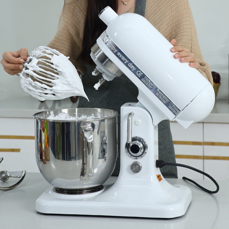 Baolu Commercial 7L Cream Maker Fresh Milk Whipping Machine Home Chef Machine Dough Mixer Multifunctional Blender Egg Beater