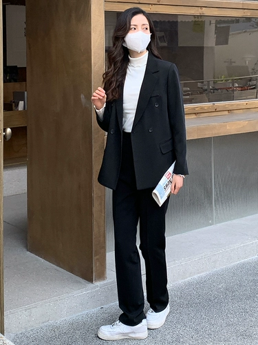 Пиджак классического кроя, комплект для школьников, черная куртка для работы, подходит для студента