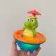 Water-Spraying Crocodile Bath Toy, Automatic Sensing Small Crocodile Playing in Water, Fountain, Bathroom Water Play, Electric Rotating Shower Head