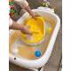 Baby Bath Seat, Baby Small Bath Stool, Reclining Temperature-Sensing Bath Aid, Newborn Child Bathtub, Non-Slip Bath Stand