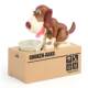 Money-Eating Dog Piggy Bank, Creative Electric Cartoon Money-Loving Greedy Line Drawing Puppy Piggy Bank, Children's Day Gift for Boys