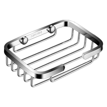 Light luxury bathroom soap rack stainless steel wall-mounted soap rack hotel bathroom soap dish drain basket