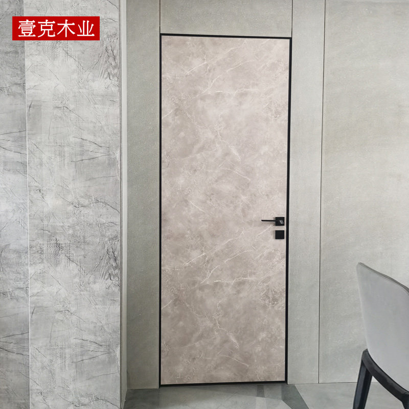 One gram wood industry minimalist aluminum wood eco-room door dressing room invisible door concealed door guard wall plate extremely narrow side concealed door