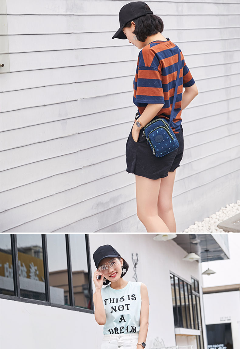 Phiên bản Hàn Quốc mới 2018 mini đeo chéo vai nữ thay đổi gói chìa khóa mini mùa hè điện thoại di động túi nhỏ túi thủy triều túi thời trang nữ