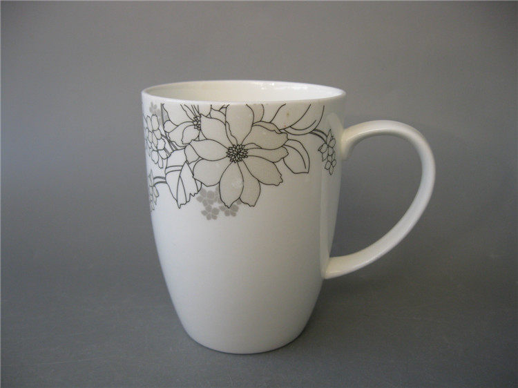 Modern porcelain coffee cup Water cup Mouth cup Teacup Porcelain cup Ceramic cup Handy cup Medium milk cup Breakfast cup Punch drill