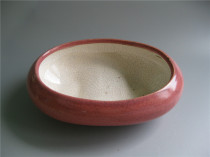 80s ceramic porcelain kiln glazed flowerpot Narcissus potted potted pot pot multi-meat basin mini basin household punch