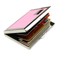 Credit card box mens and womens multi-function anti-degaussing bank card wallet anti-theft brush rfid shielding NFC card cover