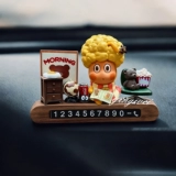 Bubble Mart Star временная парковочная пластина движущийся номерной знак телефона украшение центральной консоли автомобиля для девочек автомобиль подарок