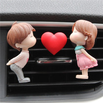 On-board Perfume Creative Couple Swing Piece Car Air Outlet Perfume Clip Fragrant Lavender Car Air Conditioning Decorative supplies