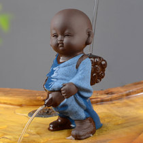 Purple tea favor decoration boutique ke yang novice monk kids fun water urine child monk tea ornaments