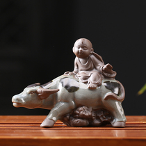 Purple tea favor decoration boutique ke yang Geyao the shepherd boy tea decorations tea accessories decoration tea child cha wan