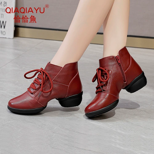 恰恰鱼 Модные туфли для отдыха с молнией, из натуральной кожи, коллекция 2021, тренд сезона, мягкая подошва