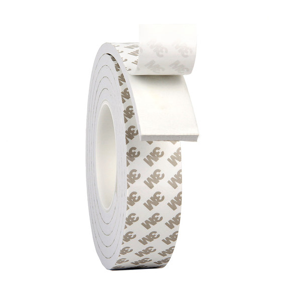 EVA泡沫胶带单面泡棉胶3M白色海棉胶条降噪防震填缝自粘密封5mm厚