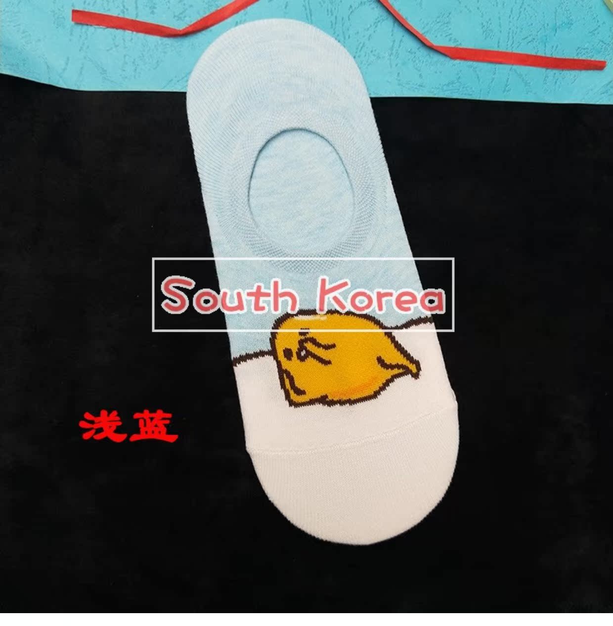 Vớ vớ nữ vớ Hàn Quốc mùa xuân và mùa hè mới phim hoạt hình lười biếng vớ cotton vớ silicone chống vô hình vớ vớ nông - Vớ mắt cá chân vớ chống trượt