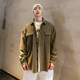 HAMB original 2024 spring American retro corduroy loose shirt men's jacket oversize workwear