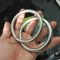 Diamond ring stainless steel large ring hand ring steel ring circle handle fastening dog ring handle round iron ring buckle