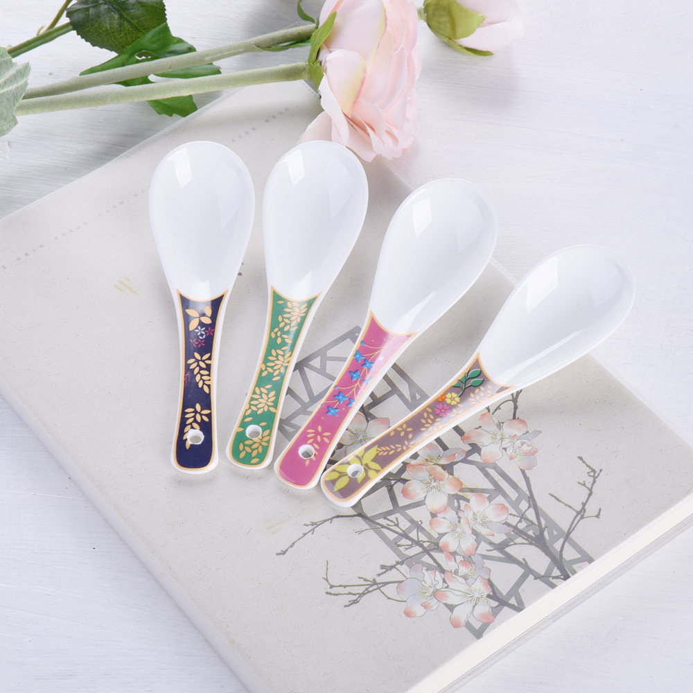 Bone Porcelain household with European - style creative spoon big soup spoon ceramic daily tableware stirring spoon