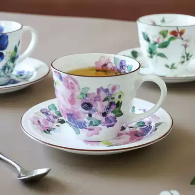 Bone China afternoon tea, coffee, black tea, cups and saucers, Japanese creative ceramics, office gifts, gifts, pink girl hearts