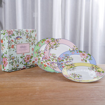 Bone Porcelain Creative Steak Platter Tray Snack Dish Afternoon Tea Refreshments Pan British Afternoon Tea High Gear Gift Suit