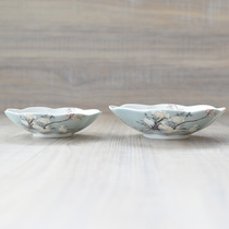 High-end Bone China Porcelain Home Flower Type Small Dish Small Dish Practical Vegetable Bowl Fruit Refreshment Small Bowl minimalist Yoon