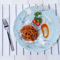 English style Lower afternoon tea refreshment Breakfast disc High-end Bone China Cutlery Cutlery Food Steak Dishes Eurostyle Creativity 10 5 inches