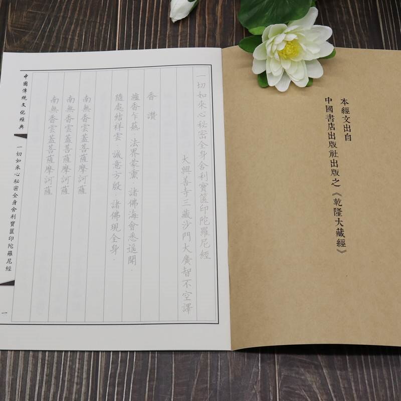 这本硬笔楷体临摹册太绝了!一切如来心秘密全身舍利宝箧印陀罗尼写得超有禅意🙏-字帖-淘宝百科网